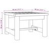 vidaXL Table basse 45x45x30 cm bois massif de teck
