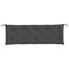 vidaXL Coussin de banc de jardin anthracite m&eacute;lang&eacute; 150x50x7 cm tissu