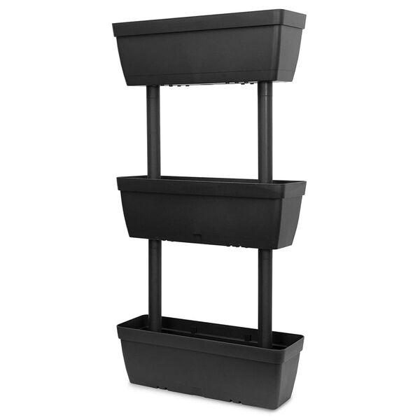 vidaXL Jardini&egrave;res 3 pcs 100 cm Anthracite