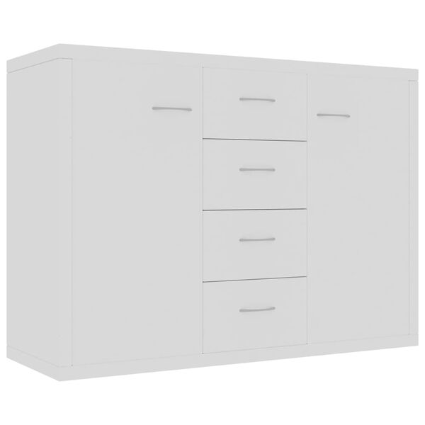 vidaXL Buffet Blanc 88x30x65 cm Bois d'ing&eacute;nierie