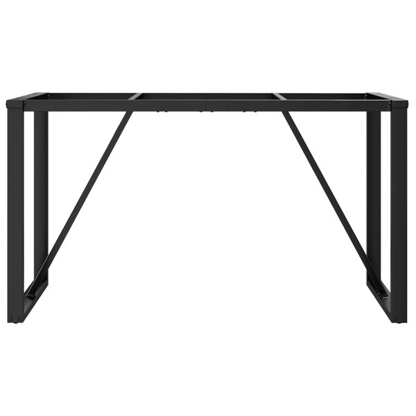 vidaXL Pieds de table à manger cadre en O 120x60x73 cm acier