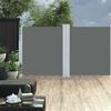 vidaXL Auvent lat&eacute;ral double r&eacute;tractable de patio 170x600cm Anthracite