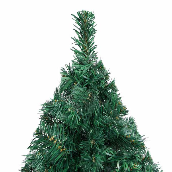 vidaXL Arbre de No&euml;l artificiel pr&eacute;-&eacute;clair&eacute; et boules vert 240 cm