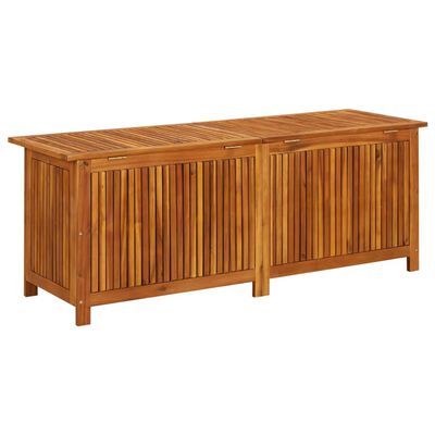 vidaXL Boîte de rangement de jardin 150x50x58 cm Bois d'acacia solide