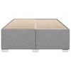 vidaXL Cadre de lit sans matelas gris clair tissu