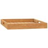 vidaXL Plateau de service 50x50 cm Bois de teck massif