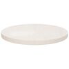 vidaXL Dessus de table Blanc &Oslash;40x2,5 cm Bois de pin massif
