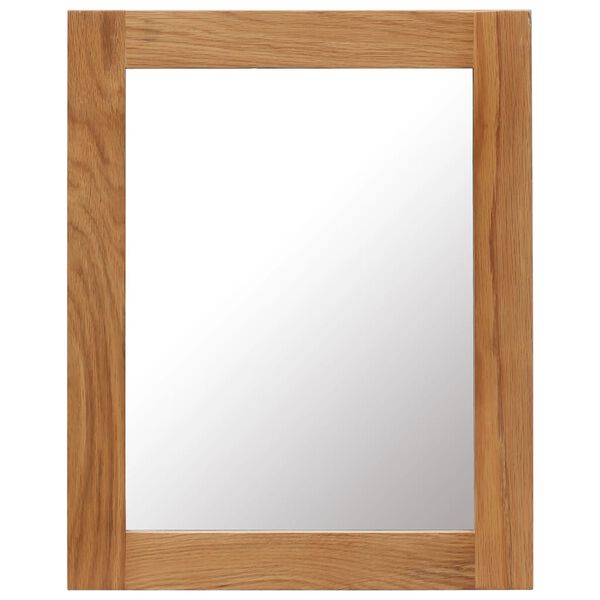 vidaXL Miroir 40x50 cm Bois de ch&ecirc;ne massif