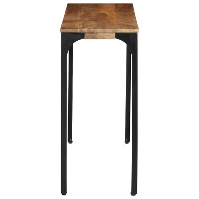 vidaXL Table console marron 110x35x76cm bois massif de manguier et fer