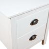vidaXL Tables de chevet Hill 2 pcs Blanc 46x35x49,5 cm Bois pin solide