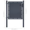 vidaXL Portail de jardin en acier 100 x 75 cm anthracite