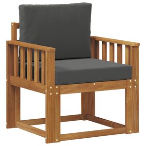 vidaXL Canap&eacute; d&rsquo;ext&eacute;rieur Bois d'acacia massif et polyester Naturel