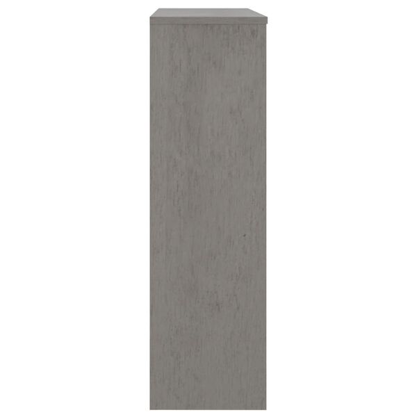 vidaXL Dessus de buffet HAMAR Gris clair 90x30x100 cm Bois de pin