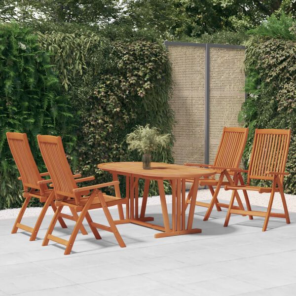 vidaXL Ensemble à manger de jardin 7 pcs Bois d'eucalyptus massif