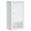 vidaXL Armoire murale de salle de bain BERG blanc bois de pin massif