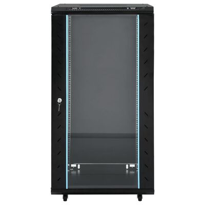 vidaXL Coffret de réseau 22U 19" IP20 noir 60x60x120 cm