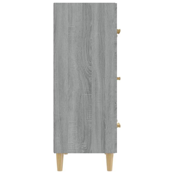 vidaXL Buffet Sonoma gris 70x34x90 cm Bois d'ing&eacute;nierie