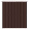 vidaXL Abri de jardin Marron fonc&eacute; 192x191x223 cm Acier galvanis&eacute;