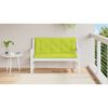 vidaXL Coussin de banc de jardin vert vif 120x(50+50)x7cm tissu oxford