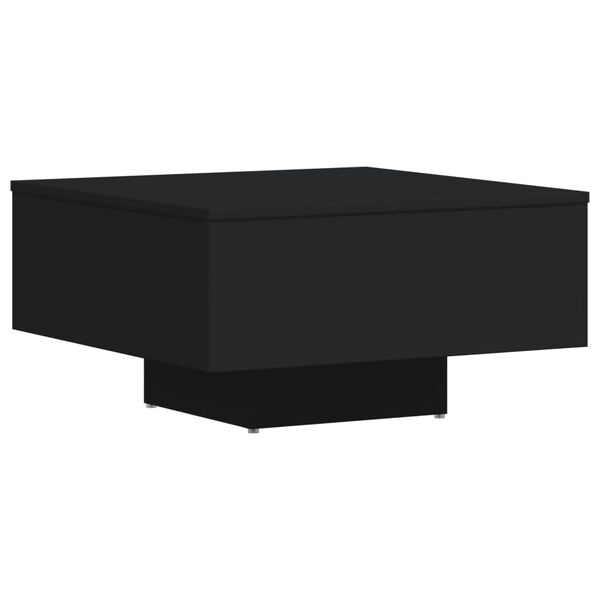 vidaXL Table basse noir 60x60x31,5 cm bois d'ing&eacute;nierie