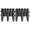 vidaXL Bordures de pelouse 36 pcs Anthracite 10 m PP