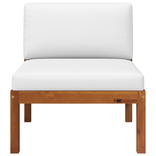 vidaXL Salon de jardin 2 pi&egrave;ces avec coussins en bois d'acacia et corde