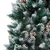 vidaXL Arbre de No&euml;l artificiel avec LED/boules pommes de pin 210cm