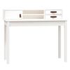 vidaXL Bureau Blanc 110x50x93 cm Bois massif de pin