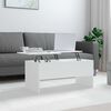 vidaXL Table basse Blanc 102x50,5x46,5 cm Bois d'ing&eacute;nierie