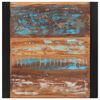 vidaXL Table &agrave; manger 60x60x75 cm Bois de r&eacute;cup&eacute;ration massif