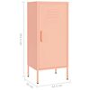 vidaXL Armoire de rangement Rose 42,5x35x101,5 cm Acier