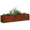 vidaXL Jardini&egrave;re rouill&eacute; 200x40x40 cm acier inoxydable