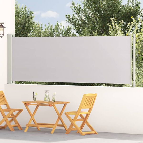 vidaXL Auvent lat&eacute;ral r&eacute;tractable de patio 117x600 cm Gris