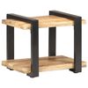 vidaXL Table de chevet 50x40x40 cm Bois de manguier brut