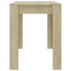 vidaXL Table &agrave; manger Ch&ecirc;ne sonoma 120x60x76 cm Bois d'ing&eacute;nierie