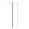 vidaXL Cloison de séparation 3 panneaux Blanc 150x200 cm Tissu