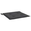 vidaXL Coussins de chaise de jardin lot de 6 anthracite 50x50x4 cm