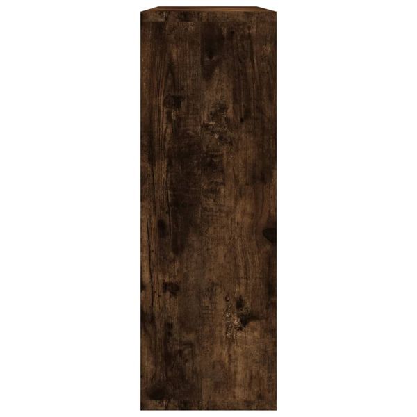 vidaXL &Eacute;tag&egrave;re murale ch&ecirc;ne fum&eacute; 104x20x58,5 cm bois d'ing&eacute;nierie