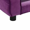vidaXL Canapé pour chien Bordeaux 72x45x30 cm Peluche