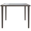 vidaXL Table de jardin gris 48x48x37 cm acier