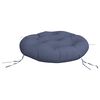 vidaXL Coussin rond bleu marine &Oslash; 60x11 cm tissu oxford