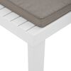 vidaXL Salon de jardin 4 pcs avec coussins Plastique Blanc