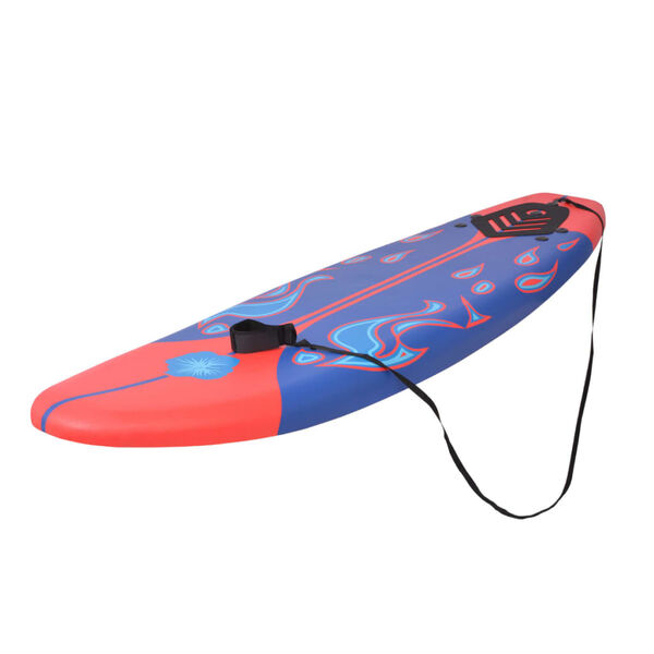 vidaXL Planche de surf Bleu et Rouge 170 cm