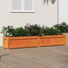vidaXL Jardini&egrave;re cire marron 180x31x31 cm bois de pin massif