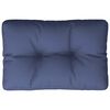 vidaXL Coussin de palette bleu marine 50x40x12 cm tissu