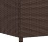 vidaXL Boîte de rangement de jardin marron 120x50x60 cm résine tressée