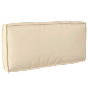 vidaXL Coussin Beige 80 x 40 x 12 cm Tissu Oxford