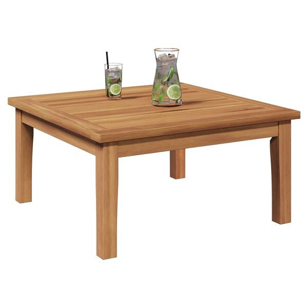 vidaXL Table de Jardin Marron Bois de teck massif