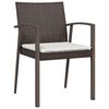 vidaXL Chaises de jardin coussins lot de 2 marron 56,5x57x83 cm rotin