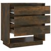 vidaXL Buffet Ch&ecirc;ne fum&eacute; 70x41x75 cm Bois d'ing&eacute;nierie
